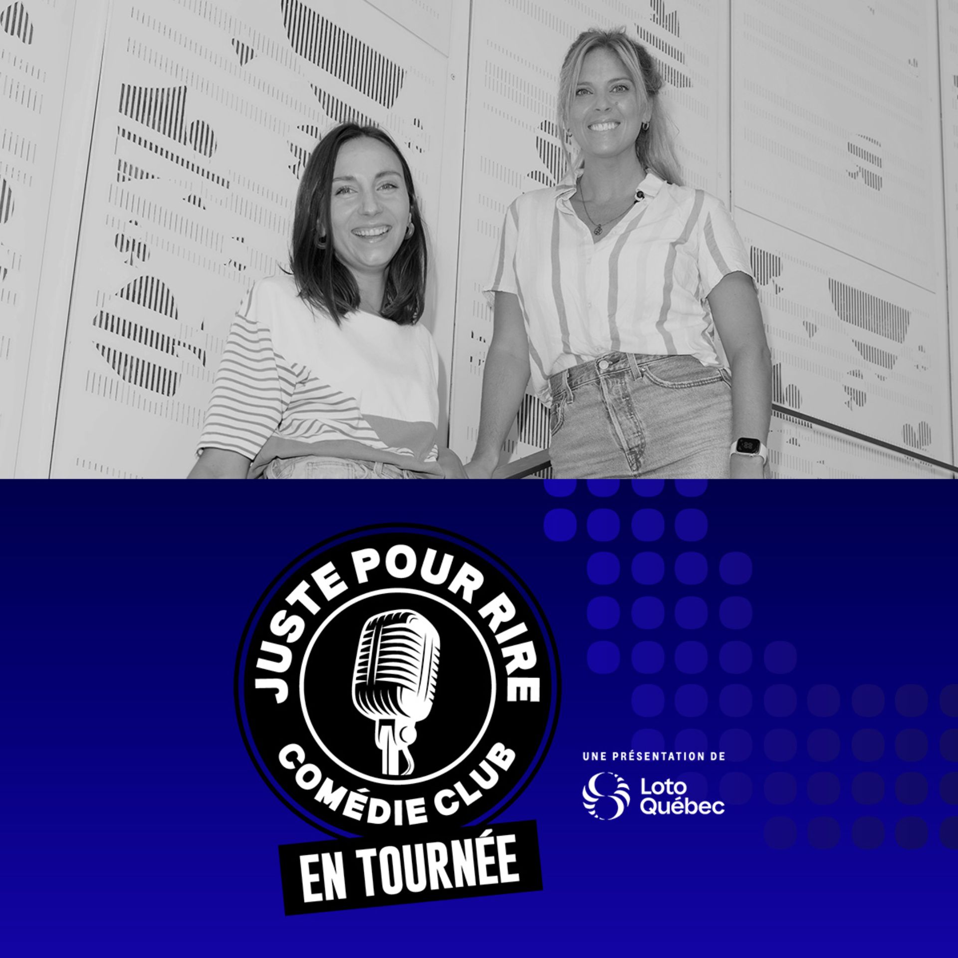 Pascale Marineau and Magali Saint-Vincent on stage during a show